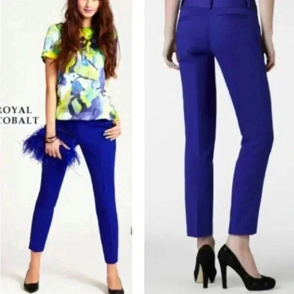 Royal Cobalt Kate Spade Slim Ankle Pant GUC
